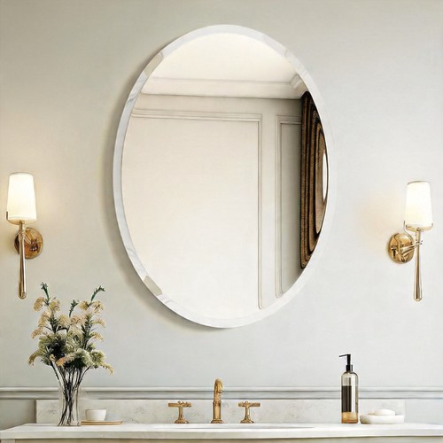 Ushower 20x28 oval frameless - oval,